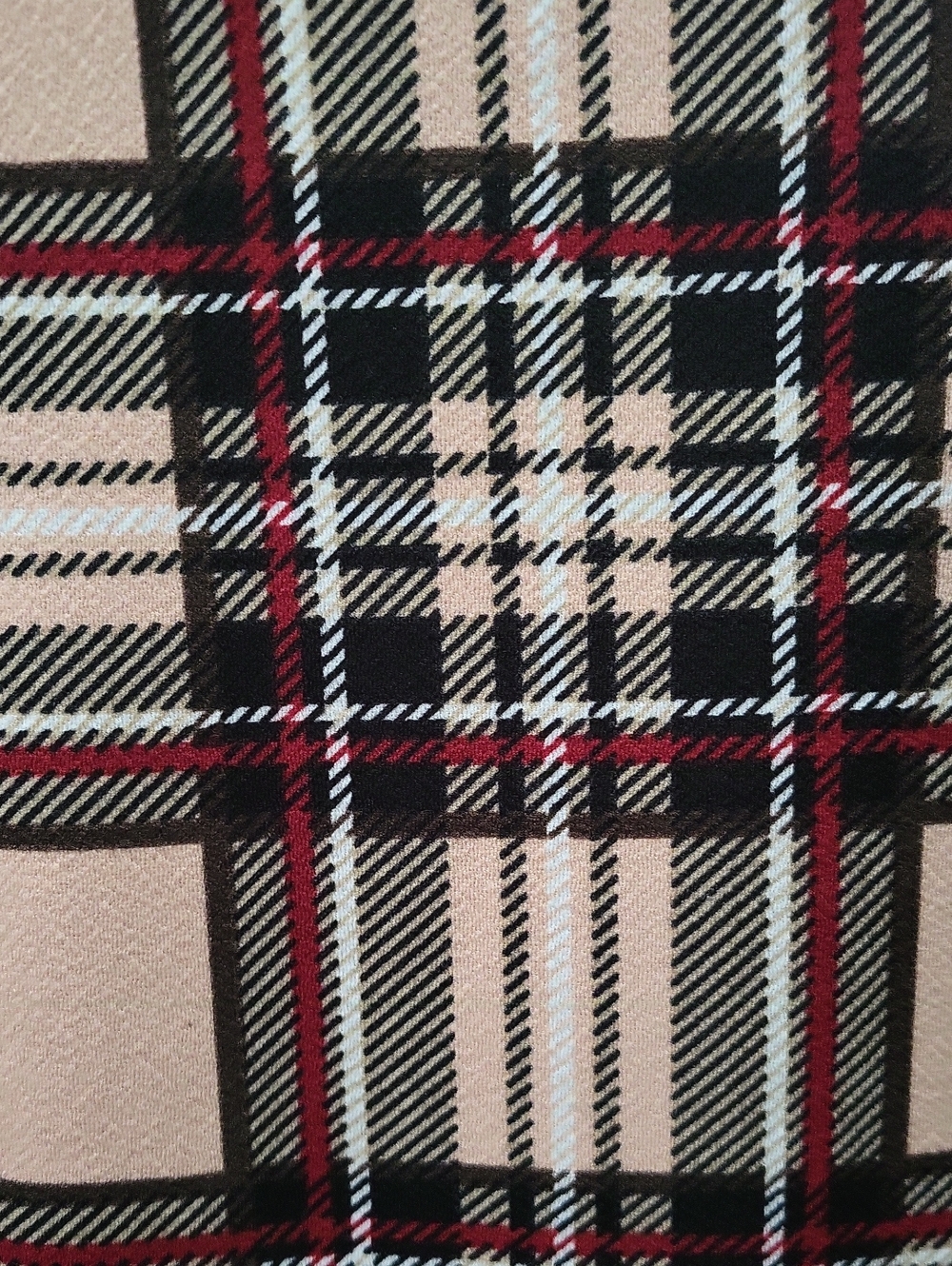 NWOT🤎 Designer Inspired Chic Plaid Mock-Neck Dress - Picture 2 of 2